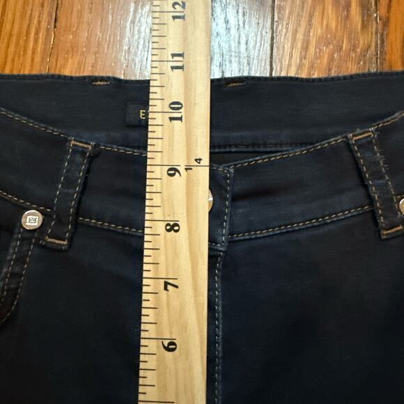 Escada Women's Jeans Dark Blue Wash Slim Skinny Mid Rise Size 8 30x32 Super Soft - Picture 5 of 14